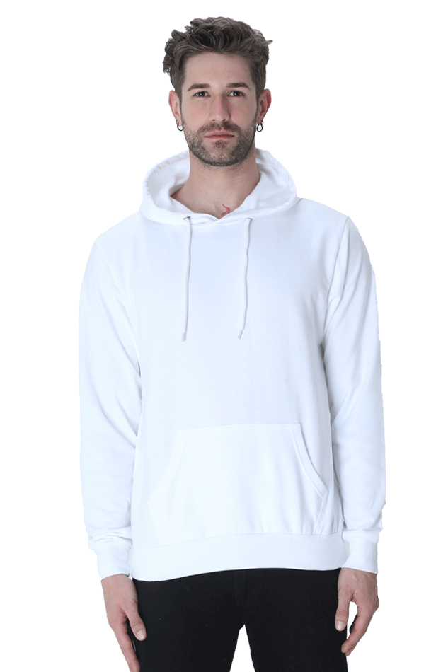 Solid hooded sweatshirt