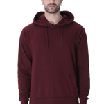Solid hooded sweatshirt