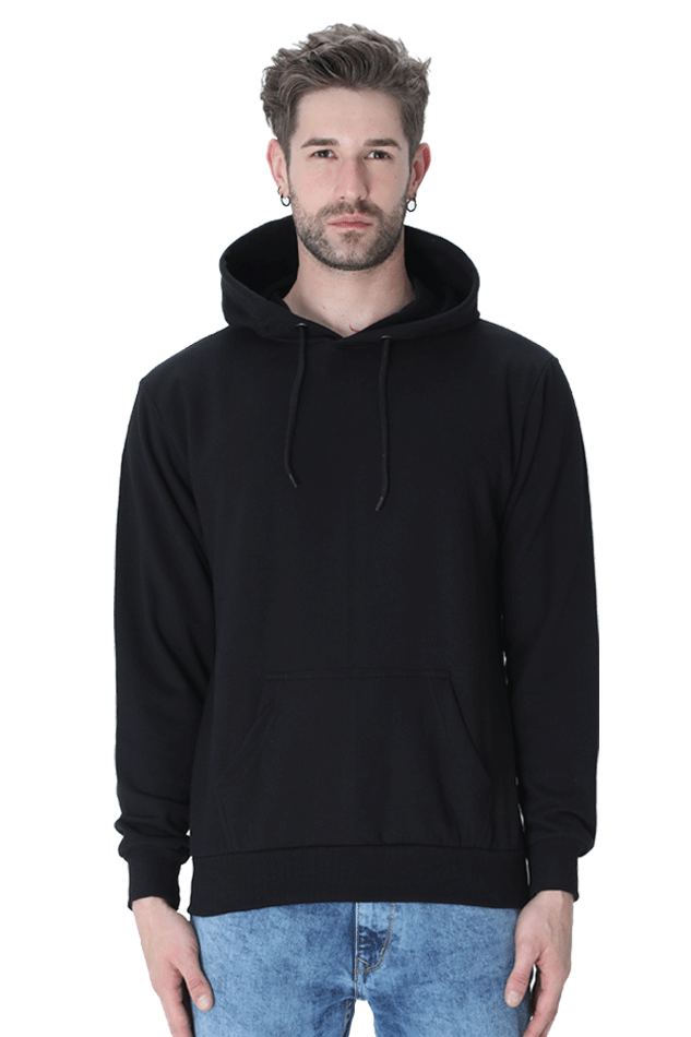 Solid hooded sweatshirt