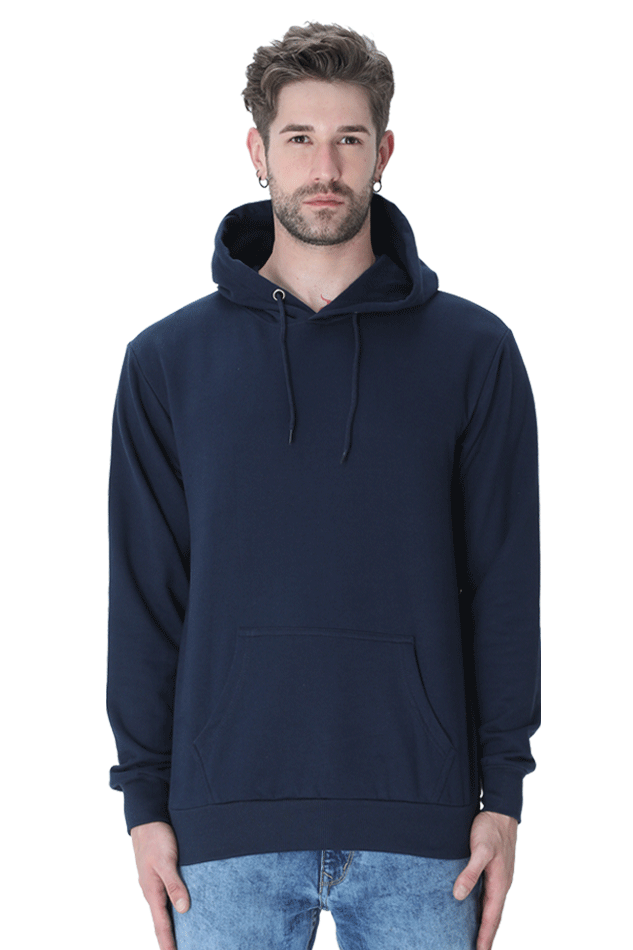 Solid hooded sweatshirt