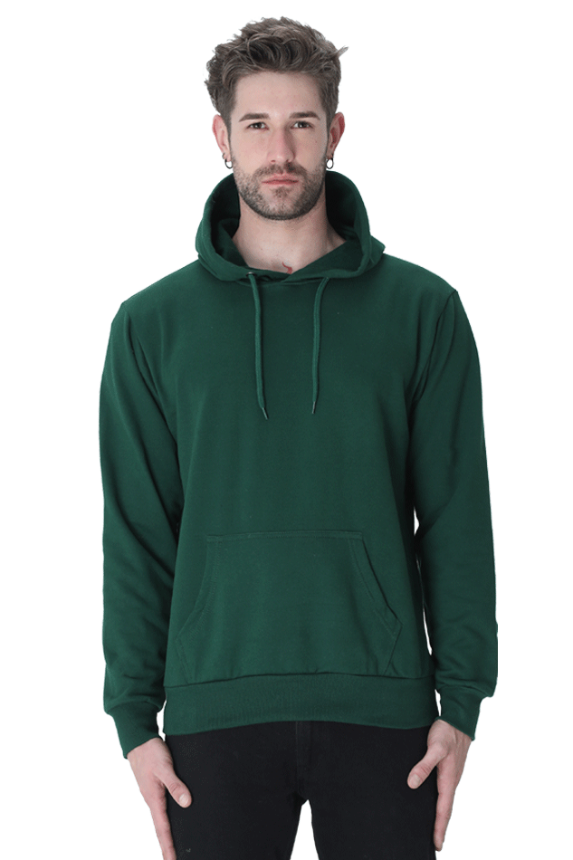 Solid hooded sweatshirt